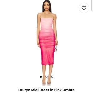 Pink Ombré Midi Dress